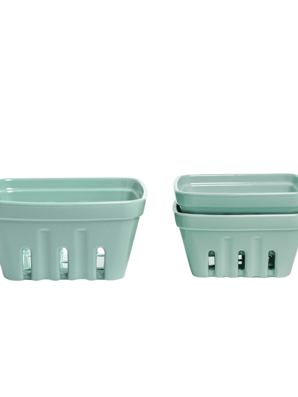 NEW over&back 3-piece Multipurpose Berry Baskets- Green - Picture 2 of 10
